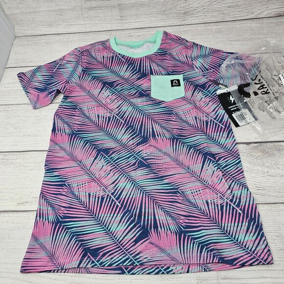 NWT Rags To Raches Toddler Boy Palm Trees T-Shirt Size 7-8y - Picture 2 of 4